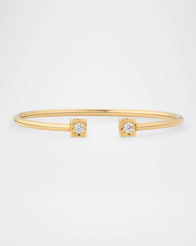 Le Cube Diamant 18K Yellow Gold Large Bracelet